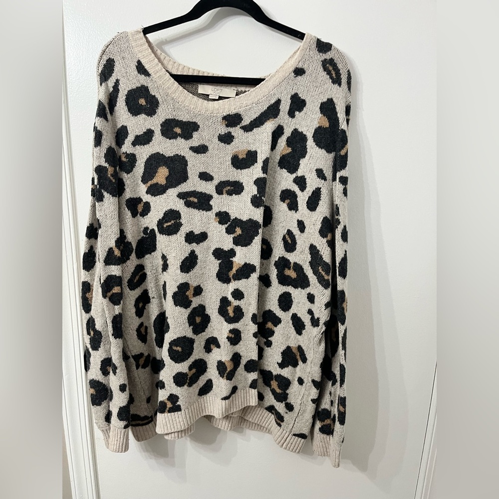 Loft Cheetah Print Sweater